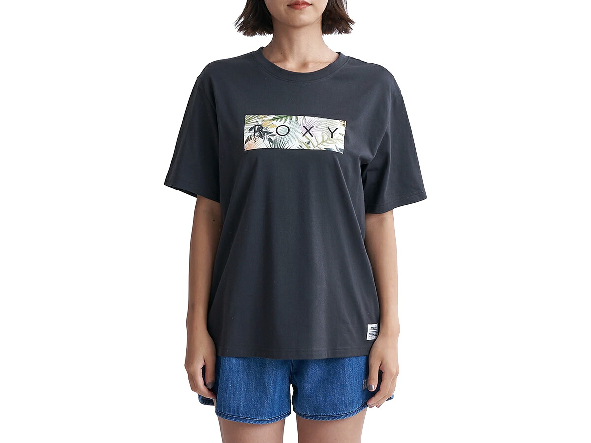 【楽天市場】ロキシー ROXY SIMPLY BOTANICAL TEE シンプリー ボタニカル Tシャツ レディース 春 夏 ブラック 黒 ...