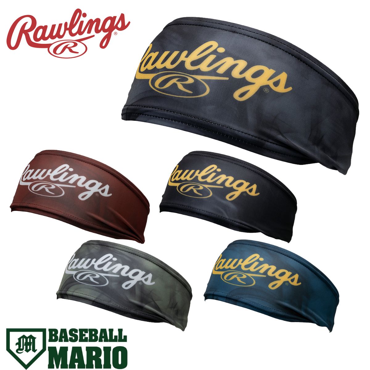 ヘッドバンド Rawlings 野球 ヘッドバンド 大人 男女兼用 ローリングス