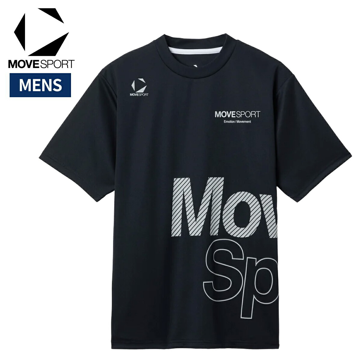楽天市場】ムーブスポーツ MOVESPORT ドライメッシュ ビックロゴ 半袖