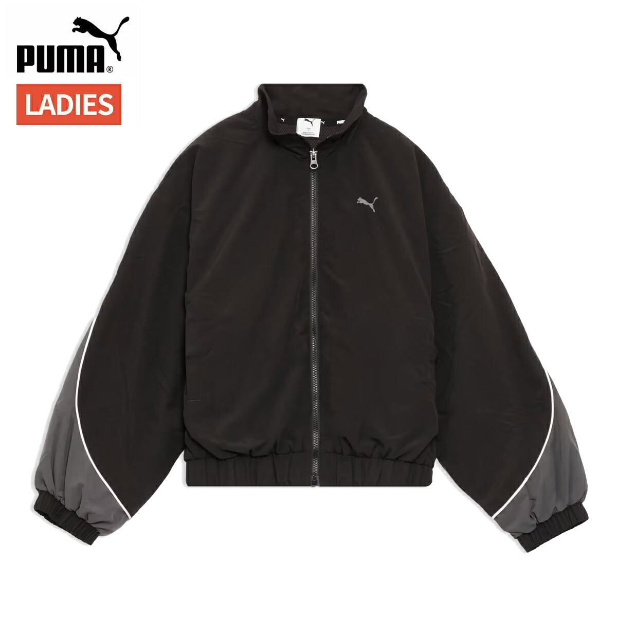 プーマ PUMA CORE HERITAGE コア ヘリテージ ラインド ウーブン ジャケット レディース ブラック 黒 スポーツ フィットネス フルジップ ジャケット 690171-01