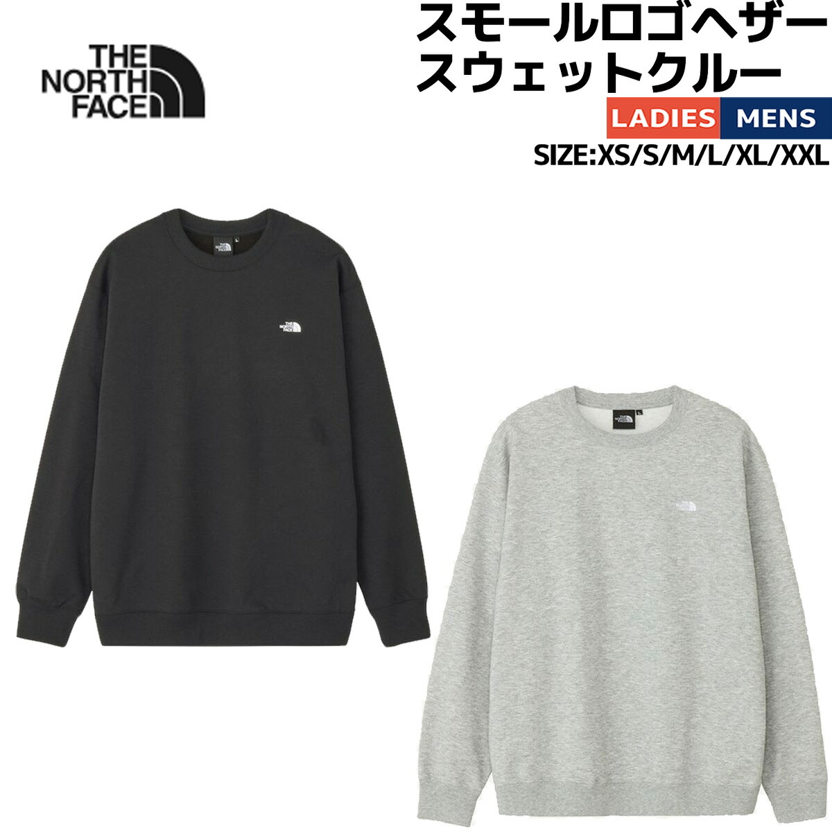 ヘザー スウェット クルー レディース 新品タグ付き THE NORTH FACE/ザ・ノース・フェイス/Small Logo Heather Sweat