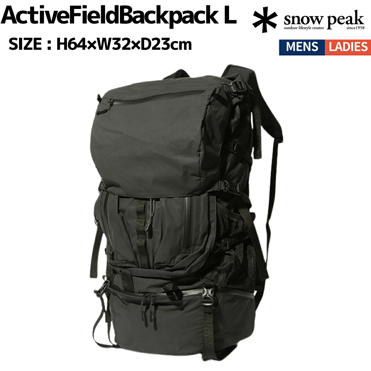 スノーピーク snowpeak Active Field Backpack L カジュアル バッグ リュック AC-25SU4100