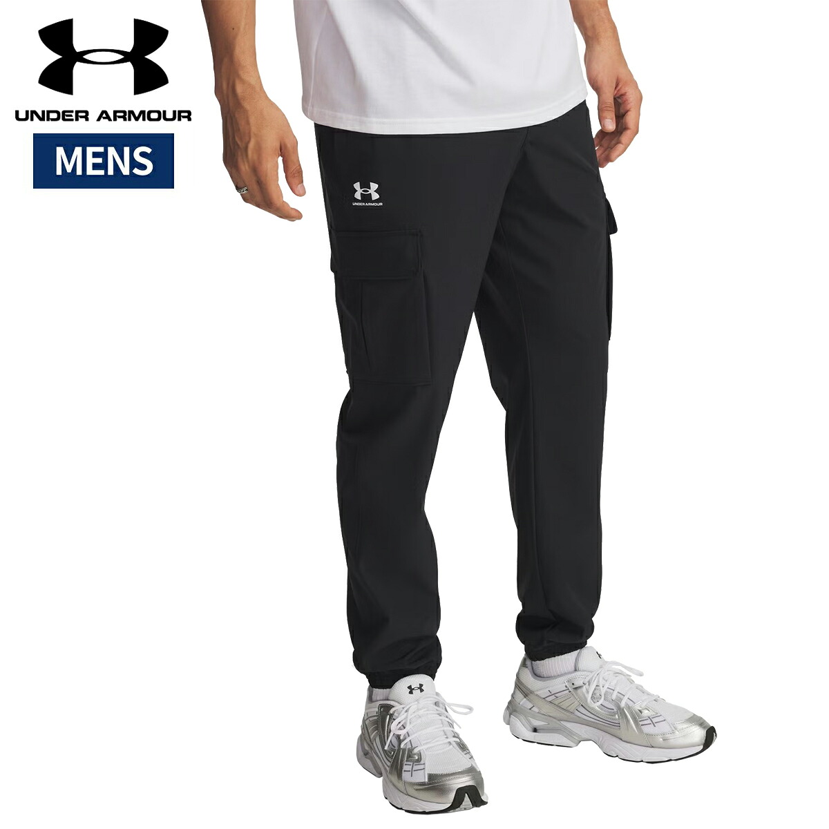 アンダーアーマー UNDER ARMOUR UAバイブウーブン カーゴパンツ メンズ ブラック 黒 スポーツ トレーニング ロング パンツ 1386558-001 7,821円