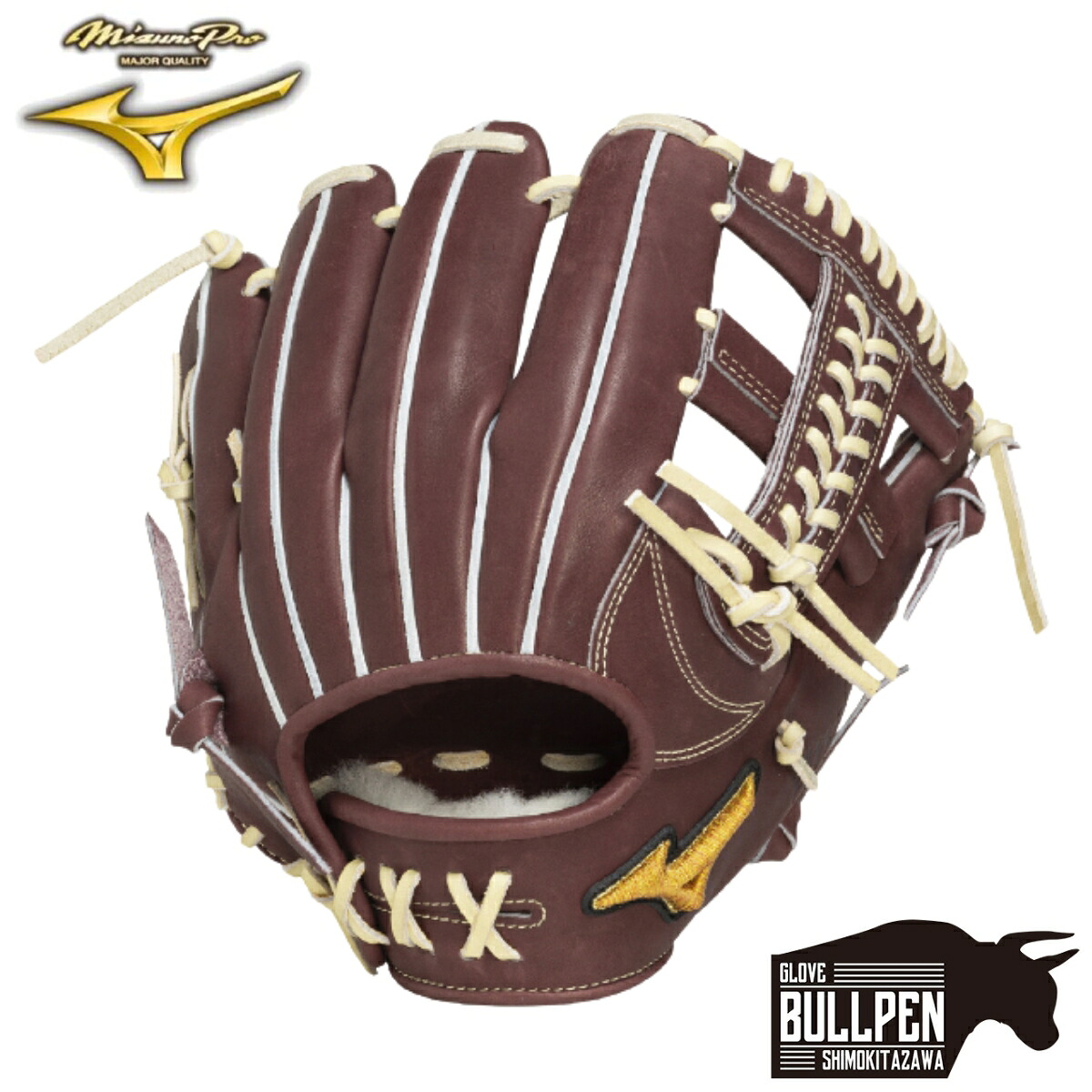 ミズノ MIZUNO 専用グラブ袋付き MizunoPro CRAFTED Edition 軟式用グラブ 内野手用 紅林型 サイズ9 一般 ミズノプロ クラフテッドエディション 2025年秋冬 限定 ベースボールマリオ 野球 軟式 グローブ 1AJGR33023