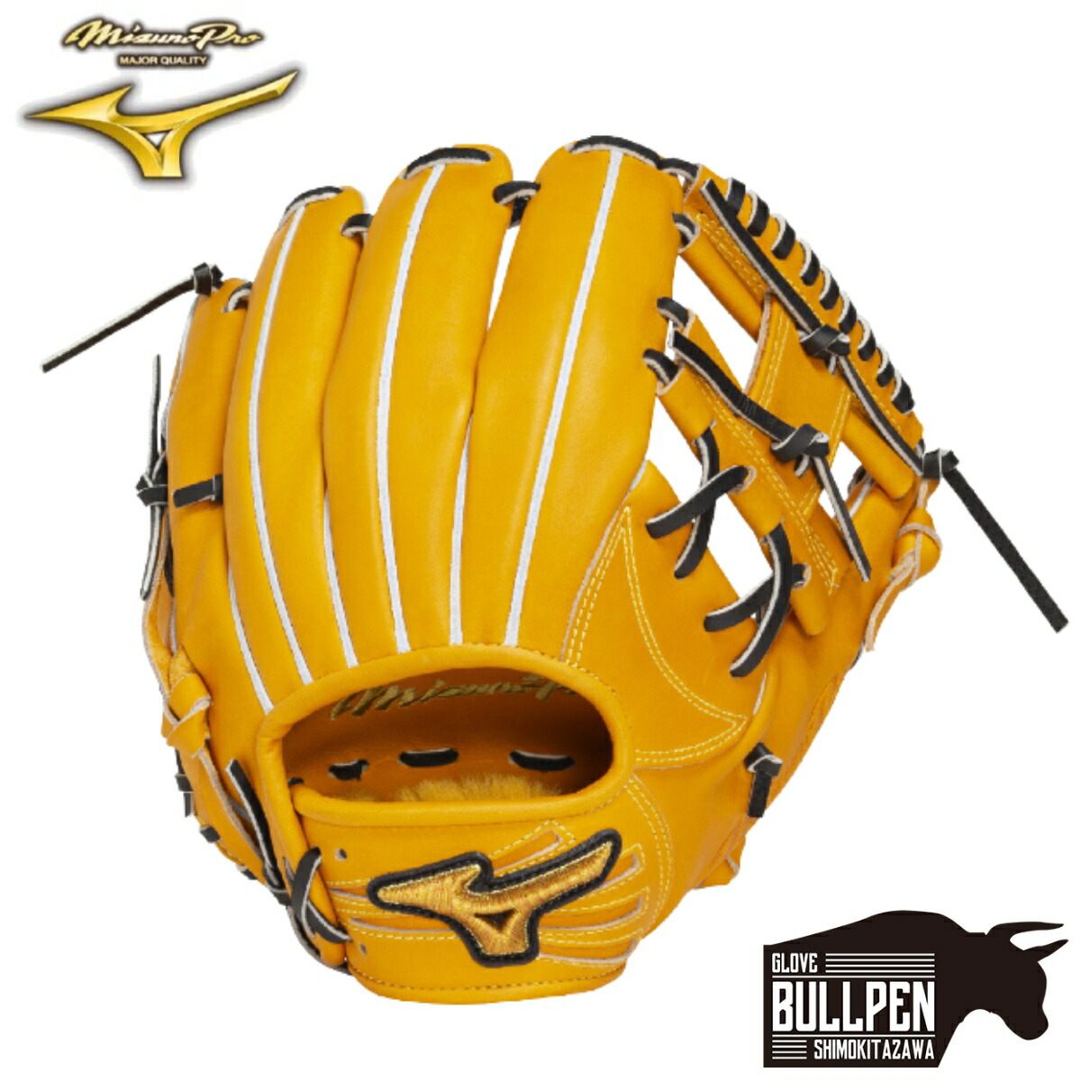 ミズノ MIZUNO 専用グラブ袋付き MizunoPro CRAFTED Edition 硬式用グラブ 内野手用 坂本型 サイズ9 一般 ミズノプロクラフテッドエディション 坂本モデル 2025年秋冬 限定 ベースボールマリオ 野球 硬式 グローブ 1AJGH33003