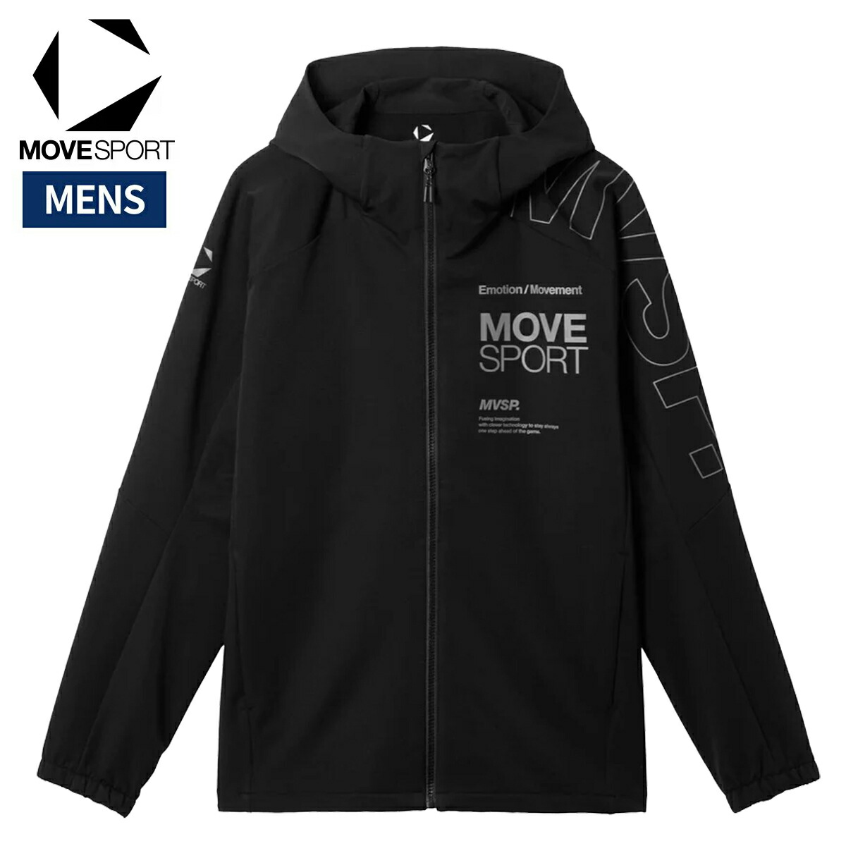 ムーブスポーツ MOVESPORT ACTIVE SUITS HEATNAVI アクティブ スーツ ヒートナビ ソフトシェル フーディー 石川祐希選手着用 メンズ 秋 冬 ブラック 黒 スポーツ トレーニング パーカー ジャケット ST5FJK22M-BK00|スポーツマリオ