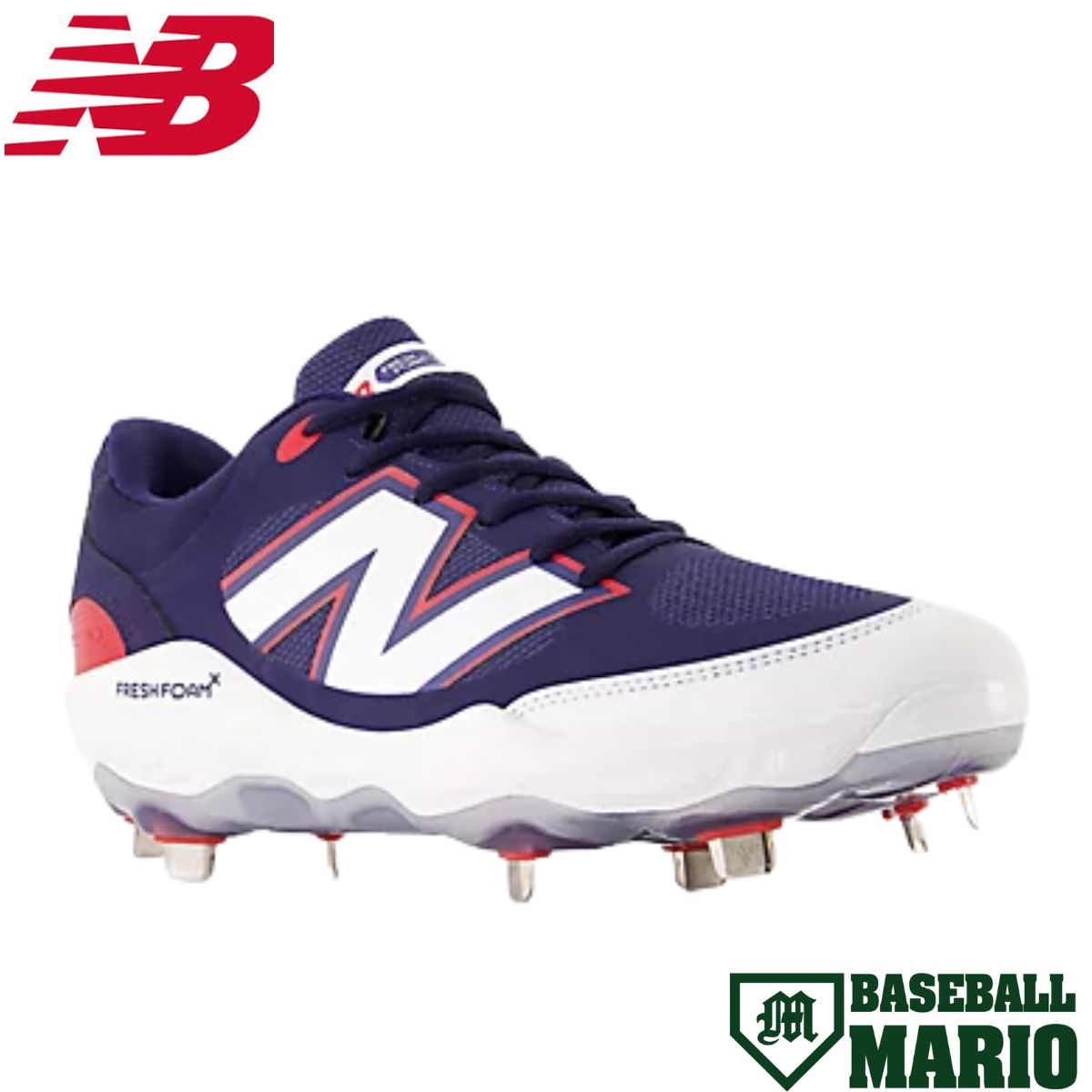 ニューバランス NEW BALANCE Fresh Foam X 3000v7 スパイク 一般 【ベースボールマリオ】 野球 スパイク シューズ 金具スパイク L3000RB72E|スポーツマリオ