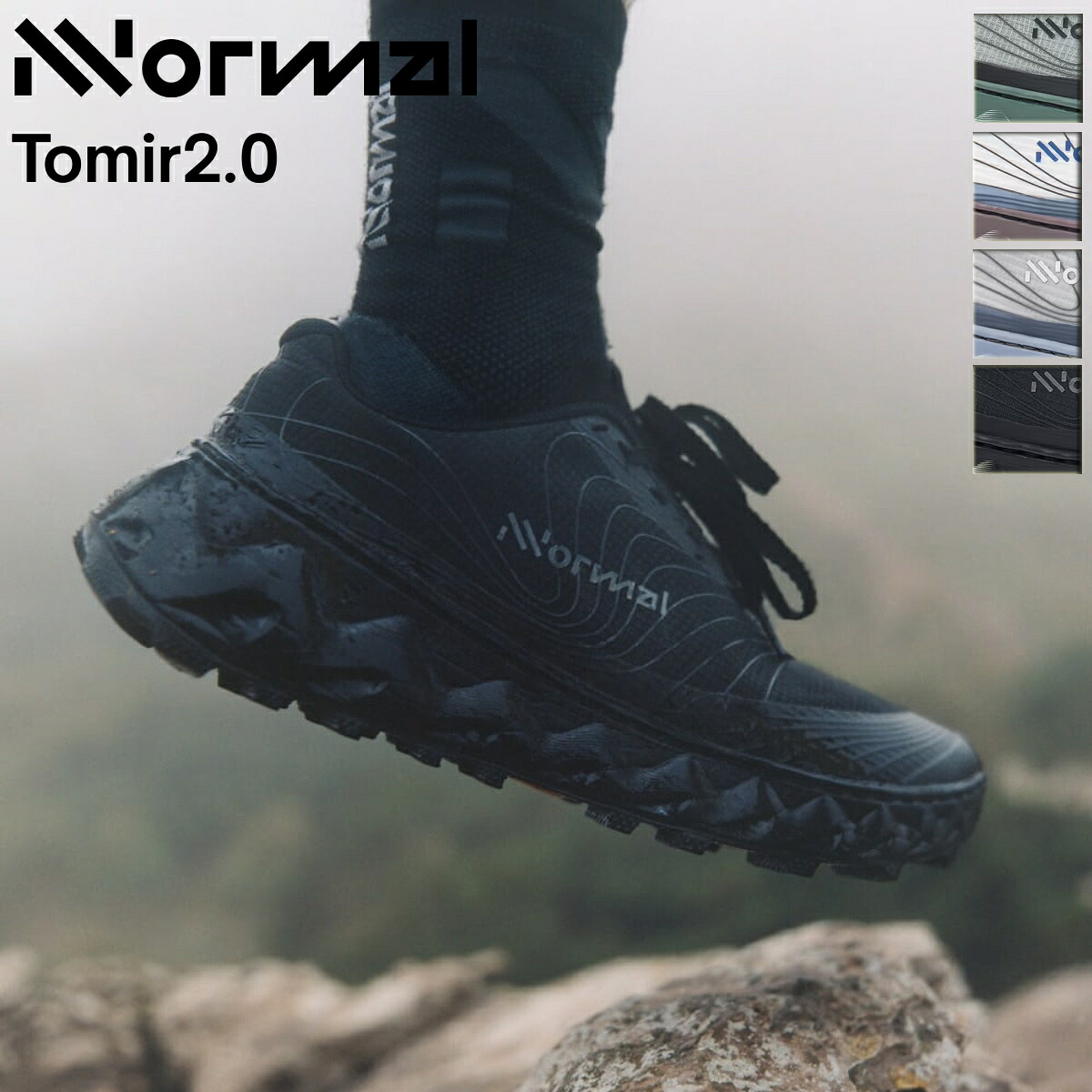 【ランキング1位獲得！】ノーマル nnormal トミール2.0 TOMIR 2.0 メンズ トレイルランニング シューズ ホワイト 白 ブラック 黒 グレー グリーン 緑 スポーツ トレイルラン シューズ 軽量 グリップ力 アウトドア トレラン N2ZTR02｜スポーツマリオ
