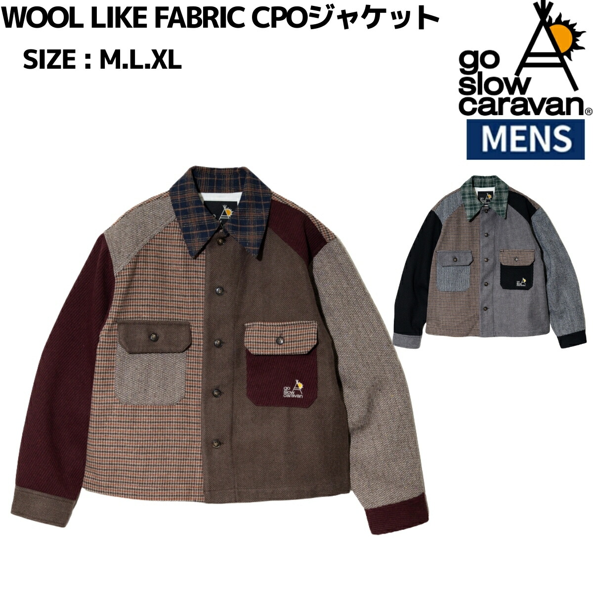 ゴースローキャラバン go slow caravan WOOL LIKE FABRIC CPOジャケット カジュアル ウェア アウター 350228