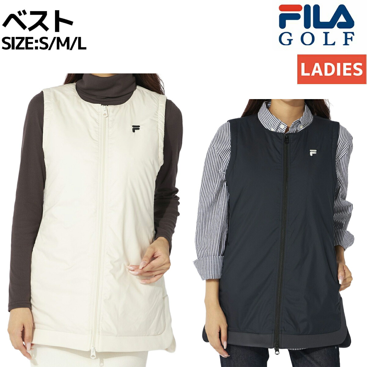 楽天市場】フィラ(FILA) ゴルフウェア ベスト レディース ライトダウン