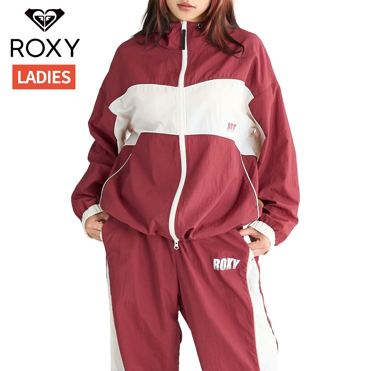 ロキシー ROXY HEARTBEAT 2 DA BEAT ハートビート 2 ダ ビート ジャケット レディース 撥水 レッド 赤 スポーツ フィットネス パーカー ジャケット RJK251541-BOR