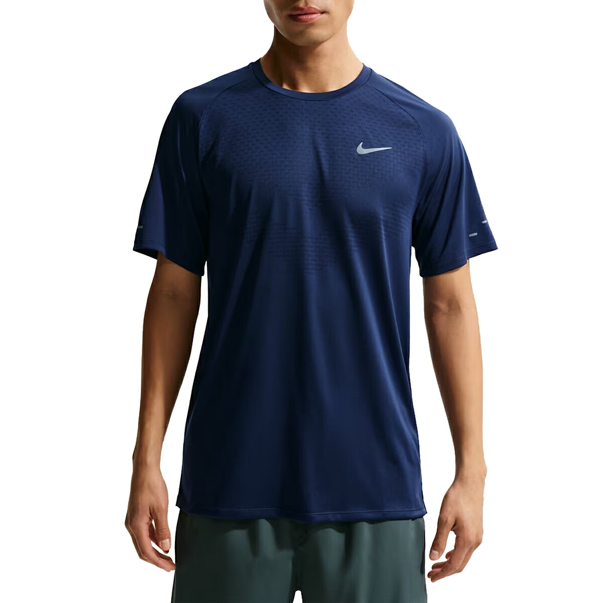 ナイキ NIKE Dri-FIT ADV ストライド ショートスリーブ ランニングトップ メンズ 春 夏 ネイビー 紺 スポーツ トレーニング 半袖 Tシャツ HV5204-410