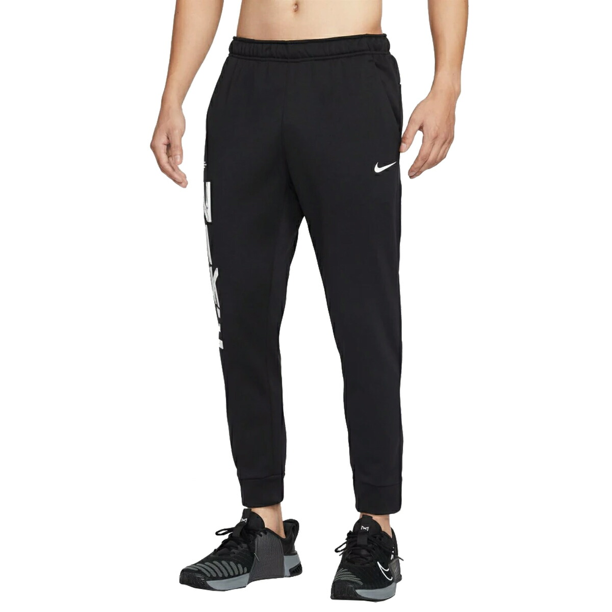 ナイキ NIKE Therma-FIT フリース パンツ GFX メンズ 秋 冬 ブラック 黒 スポーツ トレーニング ロング パンツ IF2195-010