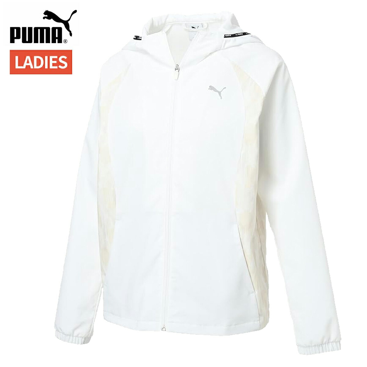 プーマ PUMA クロス AOP ジャケット レディース ホワイト 白 スポーツ フィットネス パーカー ジャケット 528892-02