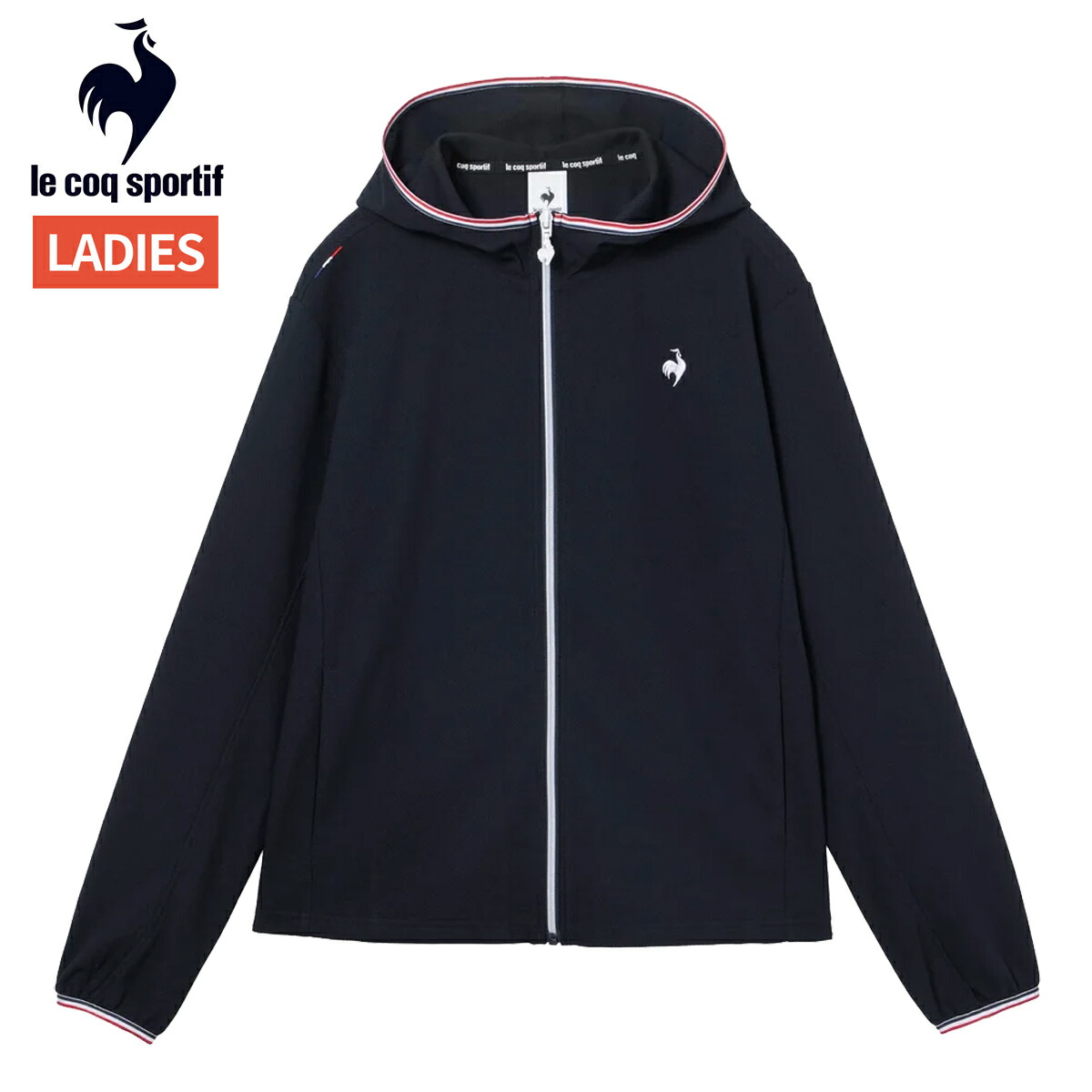 ルコック le coq sportif ヘランカUVカットシャツパーカー(遮熱) レディース 春 夏 ネイビー 紺 スポーツ フィットネス パーカー シャツ LT6SSW20L-NV00