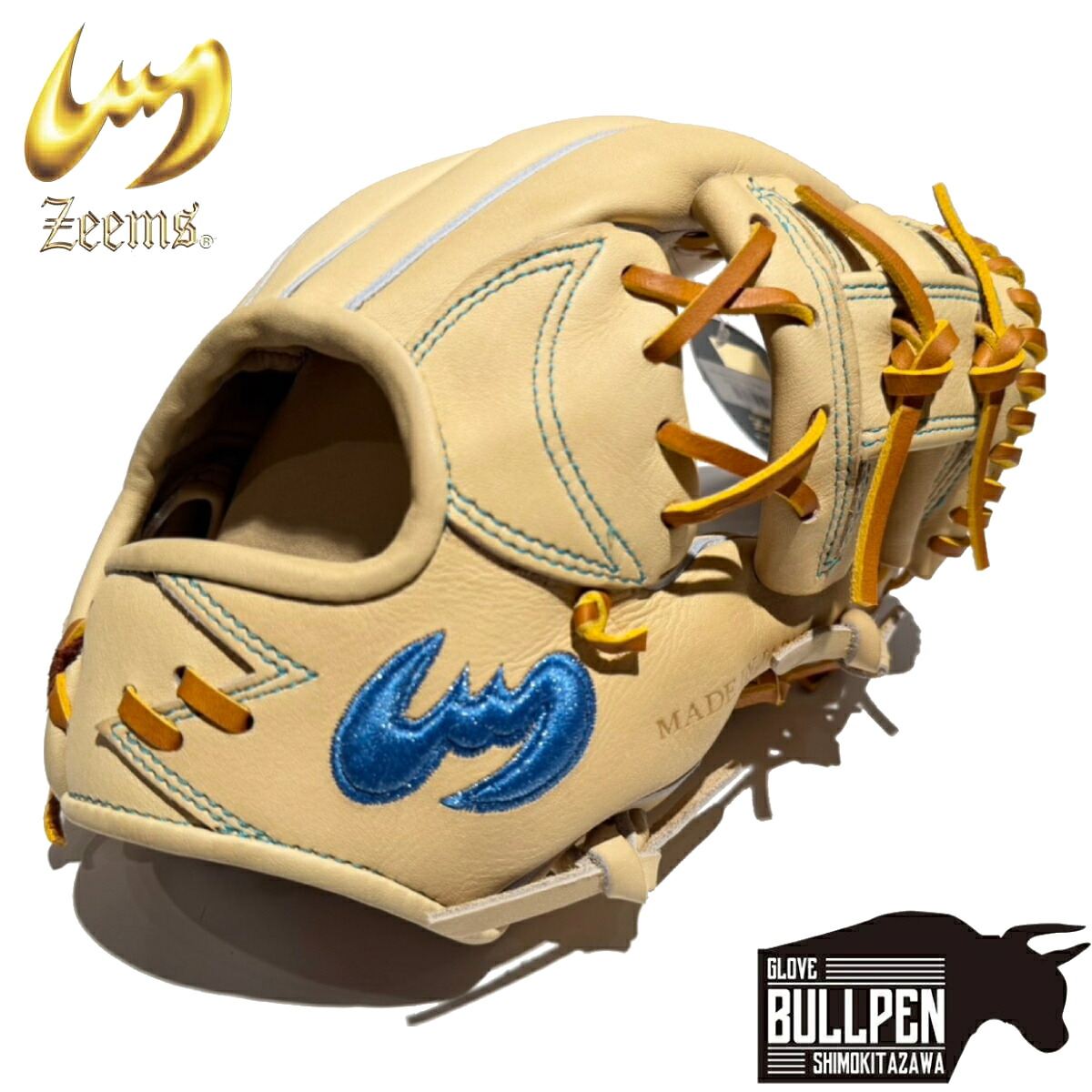 ジームス Zeems 三方親 限定 少年軟式用グラブ 内野手用 小型 SJ型 ジュニア メーカー湯揉み加工済み コウモリマーク 野球 軟式 グローブ 小学生 中学生 少年用 こども ベースボールマリオ 20SJN6