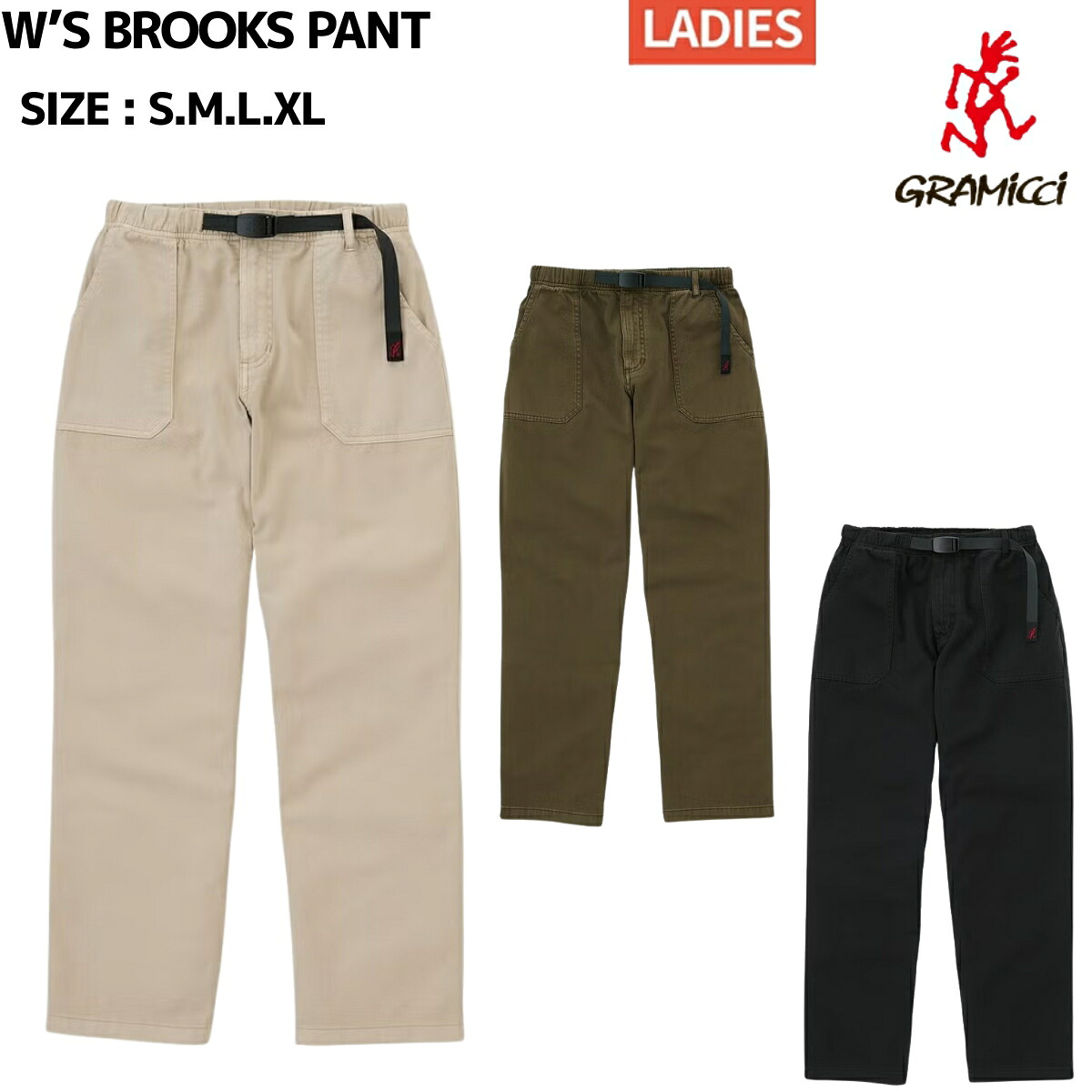 グラミチ GRAMICCI W’S BROOKS PANT カジュアル パンツ G6SW-P004|スポーツマリオ