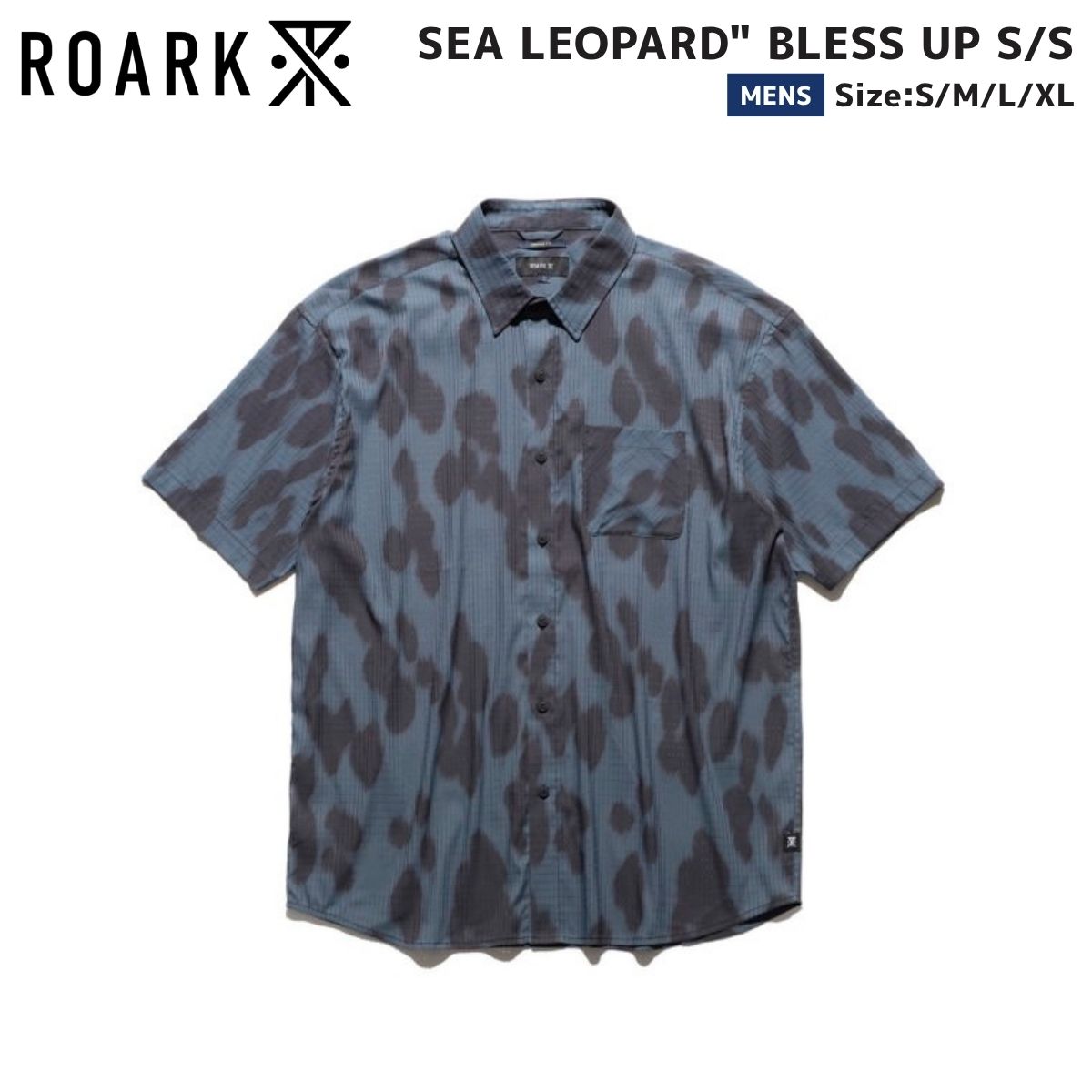 ロアーク ROARK SEA LEOPARD BLESS UP S/S SEA LEOPARD ORION メンズ 春夏 シャツ 半袖 速乾 RWJ1200-SLO