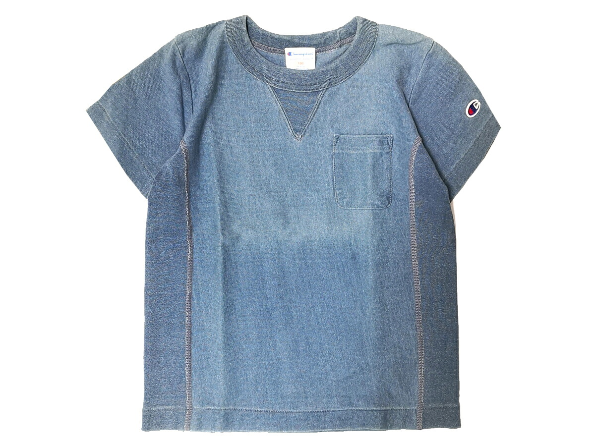楽天市場 チャンピオン ジュニア リバースウィーブ インディゴtシャツ Champion カジュアル Tシャツ 半袖 あす楽 土曜営業 あす楽 日曜営業 191013 スポーツマリオ