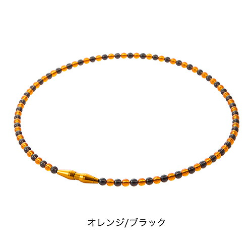 ファイテン phiten RAKUWA首飾り EXTREME 水晶振り合う 50糎 オレンジ色/黒いこと 磁気首飾り 0223TG909453