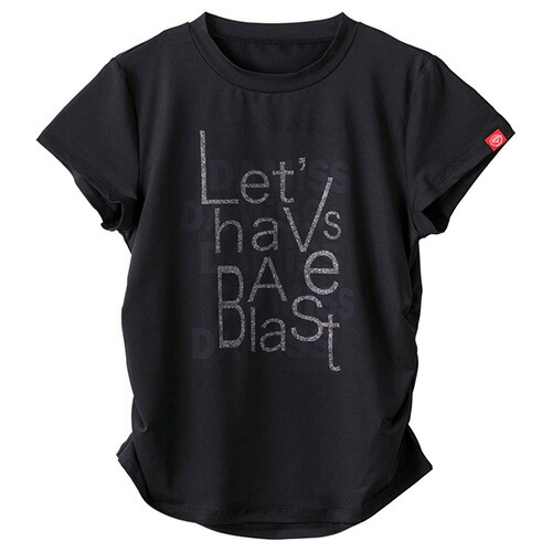 ダミス DA MISS サイドシャーリングロゴラメＴシャツ 半袖 フィットネス ウィメンズ 1534-1427-BLK