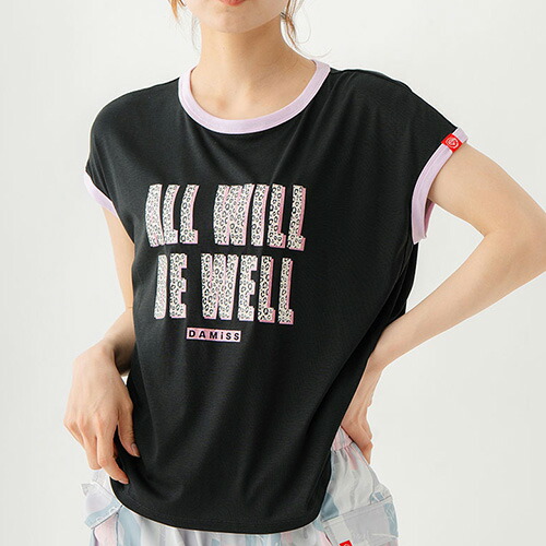 ダミス DA MISS テンセルリンガーTシャツ 半袖 フィットネス ウィメンズ 1534-1438-BLK