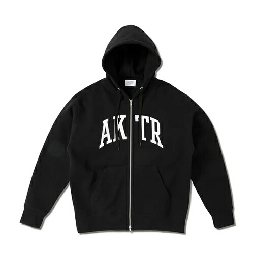 出演者 AKTR COLLEGE LOGO SWEAT ZIP HOODIE パーカー 調教師 長袖 籠球 ユニ一発やる 225-024010-BK