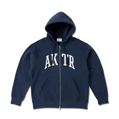 アクター AKTR COLLEGE LOGO SWEAT ZIP HOODIE パーカー トレーナー 長袖 バスケットボール ユニセックス 225-024010-NV