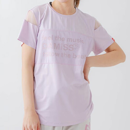 ダミス DA MISS チュールデコTシャツ フィットネス 半袖 ウィメンズ 1634-1465-PNK