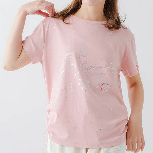 ダミス DA MISS シルバーメタリックDogTシャツ フィットネス 半袖 ウィメンズ 1634-1620-PNK