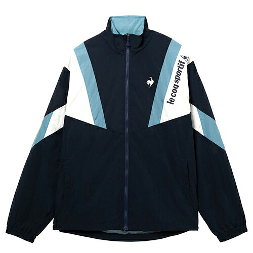 【先着限定 最大7,500円OFFクーポン 7/18~】ルコック le coq sportif はっ水 ナイロンウィンドブレーカージャケット トレーニング・ジム/カジュアル 長袖 メンズ LT6SWB30M-NV00|スポーツミツハシ店