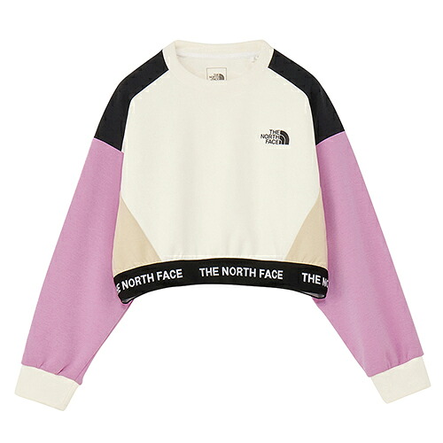 ザ・ノース・フェイス THE NORTH FACE モーションスムージショートクルー アウトドア スウェット 長袖 キッズ NTJ12602-WD