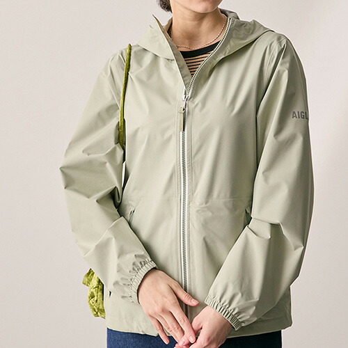 エーグル AIGLE レインパック フーデッドジャケット レインウェア アウトドア 長袖 ユニ一発やる ZBHBZ26-004