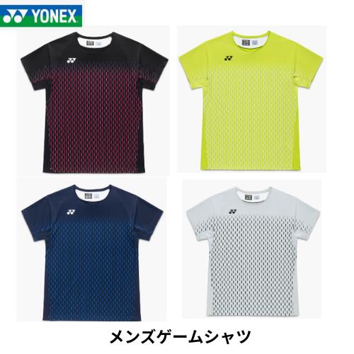 【電子メール便送りとどける】ヨネックス  MEN メンズゲームシャツ ベリークールドライ Precision Move UV取りすてる 吸汗速乾 制電 伸ばすこと バドミントン 庭球 日本バドミントン同盟取り調べる受かる品 10713