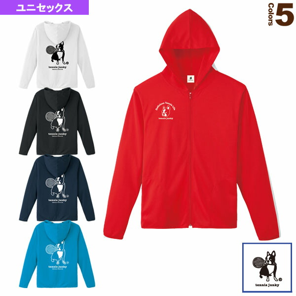 テニス バドミントン 着衣 メンズ ユニ テニスジャンキー Tennis Junky ドライジップパーカー ユニセックス Tj Cjprimarycares Com