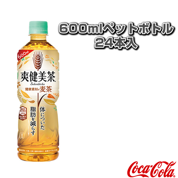 爽健美茶 健康素材の麦茶 600mlペットボトル 24本入 45494 大人気新作