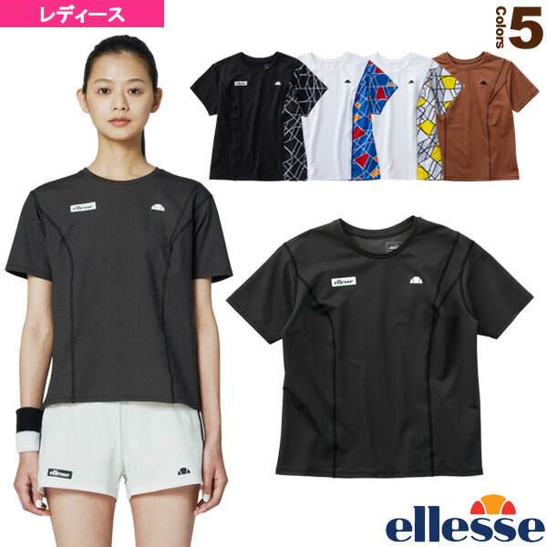 100 品質 テニス バドミントン ウェア レディース Shirts レディース Ew Tour ツアーシャツ Gs グランドスラム エレッセ Ele Ew Bronze Qa