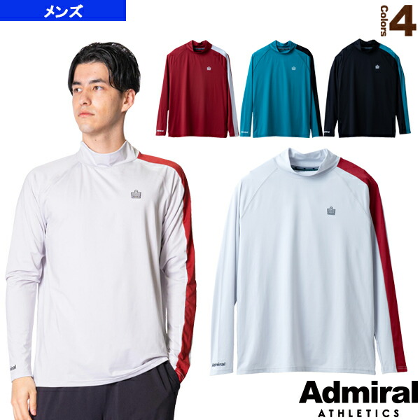 最適な価格 アドミラル Admiral テニス バドミントン ウェア メンズ ユニ アシメラインハイネックロングスリーブtシャツ メンズ Atma138 最新人気