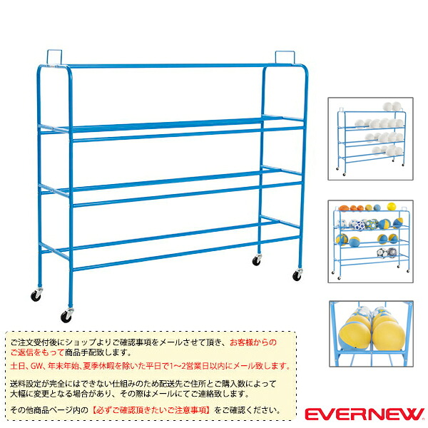 オールスポーツ設備・備品 エバニュー [送料別途]ボール整理棚W EKD449