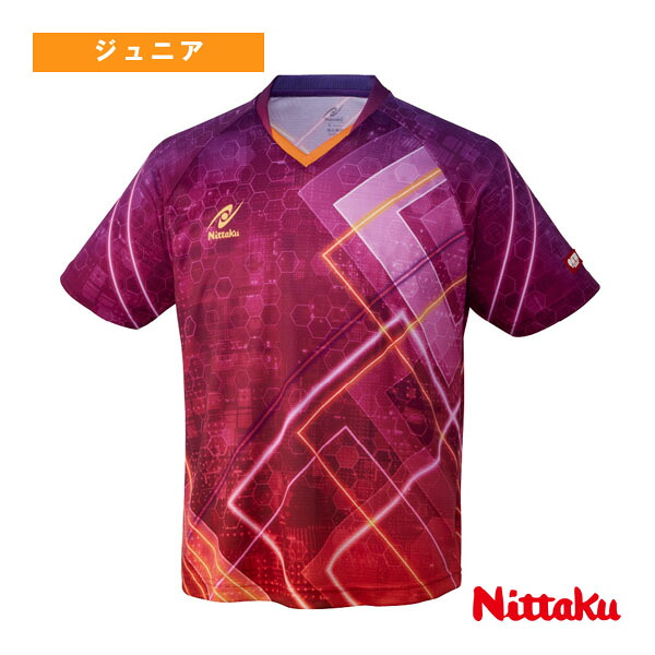 卓球ウェア（ジュニア） ニッタク ブライトネオンシャツ BRIGHTNEON SHIRT ジュニア NW-2212