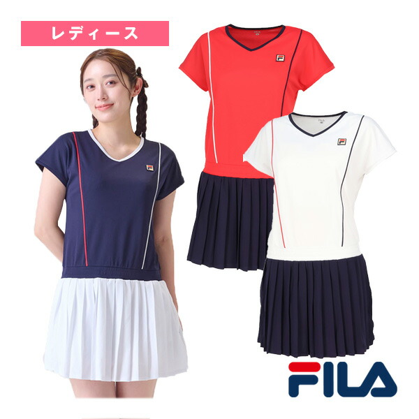 【ポニー☆ 】FILA フィラ テニス ウェア ワンピース M フィラ FILA テニスウェア レディース ワンピース VL2940 2024FW