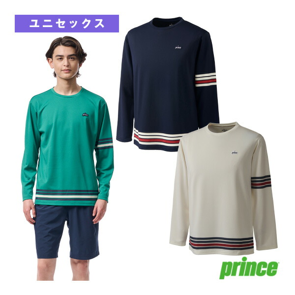 テニスウェア（メンズ/ユニ） プリンス ロングスリーブシャツ ユニセックス MF5027