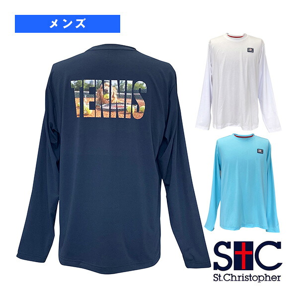 テニスウェア（メンズ/ユニ） セントクリストファー バックプリントロンTシャツ メンズ STC-BFM1031