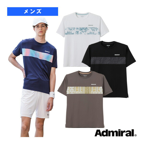 テニスウェア（メンズ/ユニ） アドミラル(Admiral) フロントライングラフィックTシャツ メンズ ATMA602