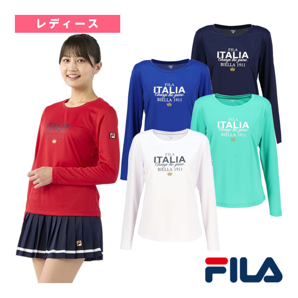 テニスウェア（レディース） フィラ ロングスリーブグラフィックTシャツ レディース CZ6SGW043