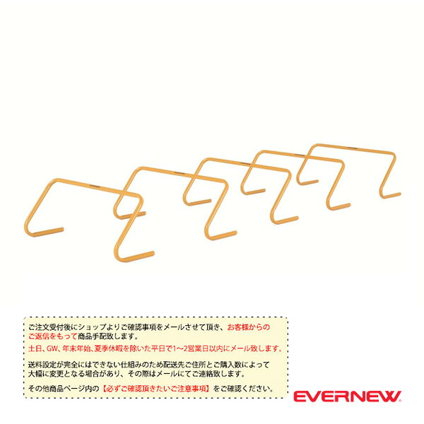 陸上トレーニング用品 エバニュー [送料別途]ミニハードル25 5台入 EGA194 ｜スポーツプラザ