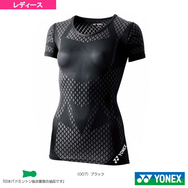 テニス・バドミントンアンダーウェア ヨネックス STB Uネック半袖シャツ／アスリートモデル／レディース（STB-A1506）
