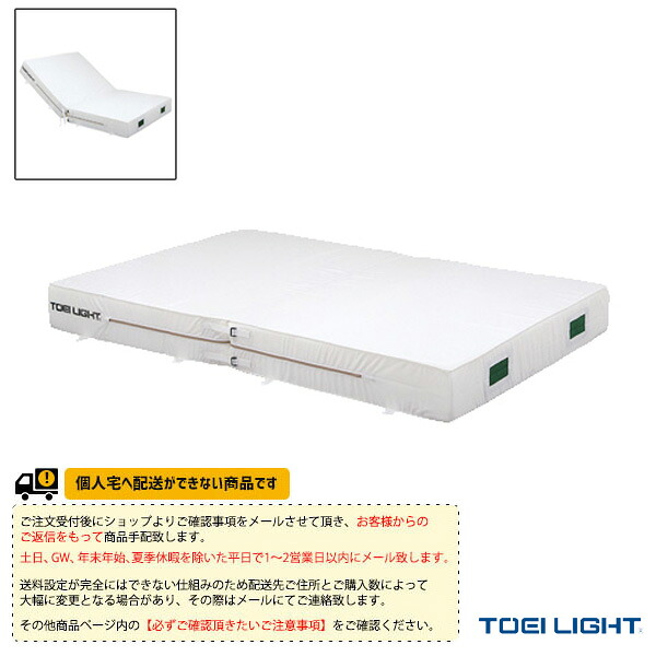 体育館用品設備・備品 TOEI(トーエイ) [送料別途]エバーマット ポリエステル帆布 二つ折り 室内用 200×300×40cm G-2017