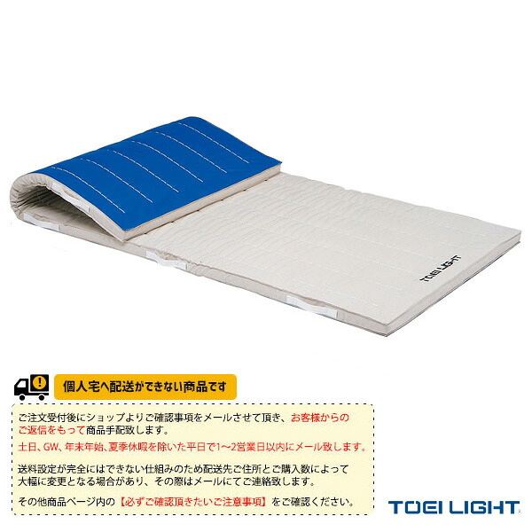 体育館用品設備・備品 TOEI(トーエイ) [送料別途]コンビネーションマット 6cm厚 9号帆布 すべり止め付 120×240×6cm T-1275