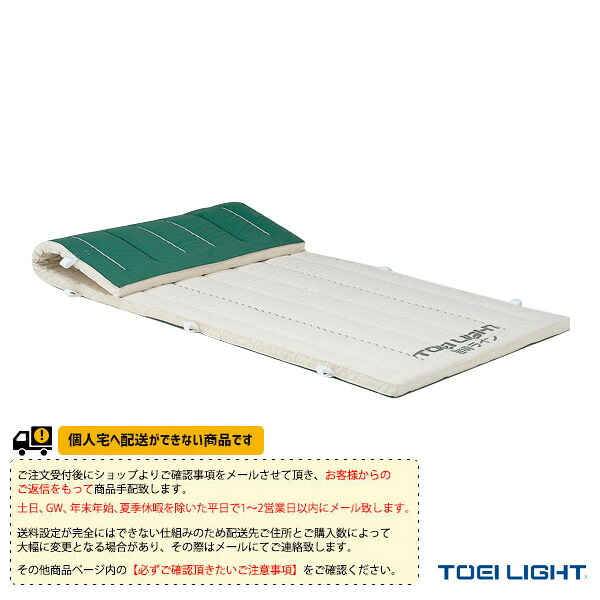 体育館用品設備・備品 TOEI(トーエイ) [送料別途]コンビネーションマット 5cm厚 抗菌・防臭 9号帆布 すべり止め付 120×240×5cm T-1289